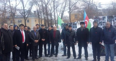 Азербайджанцы России впервые Ходжалинскую резню вывели на улицу