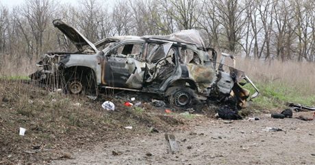 Под Луганском на мине подорвалась машина ОБСЕ: погиб сотрудник миссии  — ВИДЕО