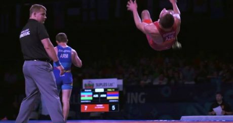 Азербайджанский борец победил армянина и стал чемпионом мира — ВИДЕО