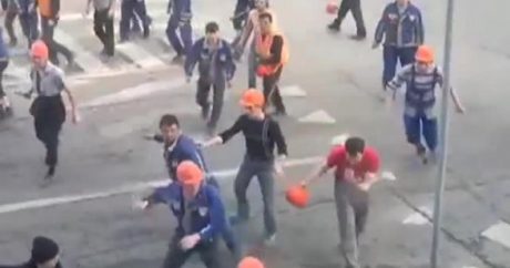 Видео массовой драки армян с узбеками