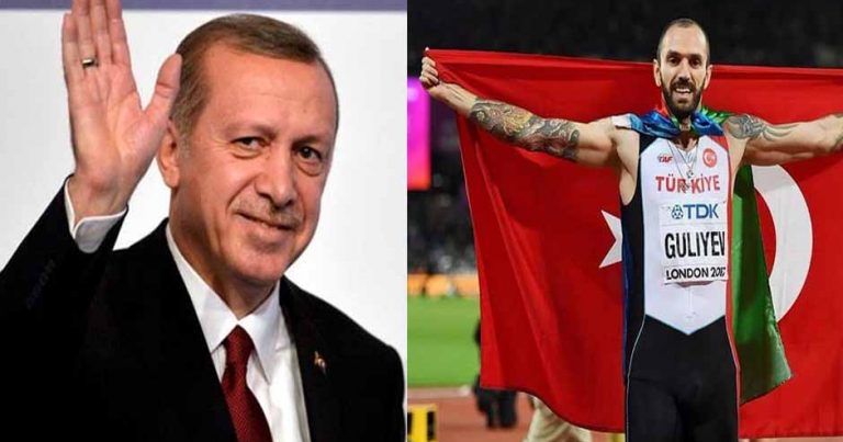 Эрдоган поздравил азербайджанского атлета с победой – ФОТО+ВИДЕО