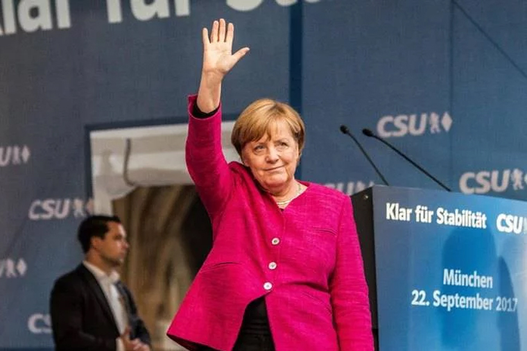 Партия Меркель побеждает на выборах в Германии