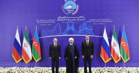 В Тегеране состоялся трехсторонний саммит глав Азербайджана, Ирана и России