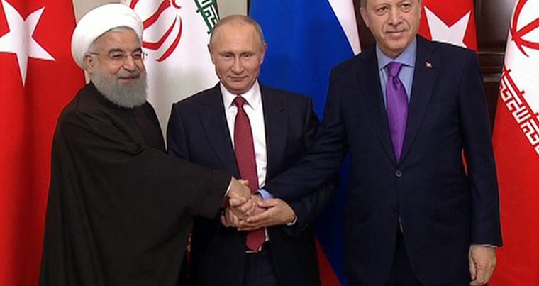 Состоялась встреча лидеров Турции, России и Ирана