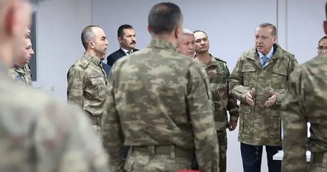 Эрдоган посетил штаб операции «Оливковая ветвь» на границе с Сирией — ФОТО
