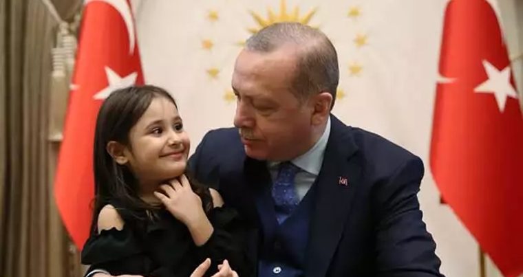 Эрдоган исполнил мечту 4-летней девочки — ФОТО+ВИДЕО