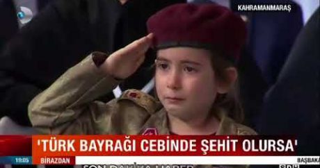 Эрдоган и маленькая девочка в бордовом берете