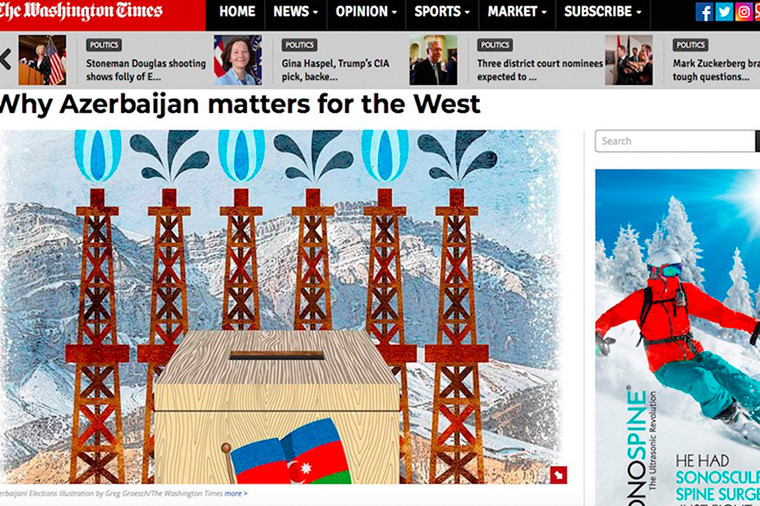 Washington Times: “Почему Азербайджан представляет важность для Запада?”