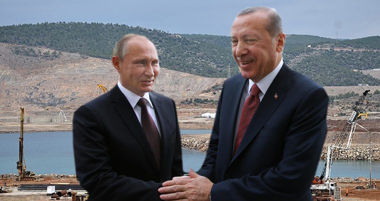 Путин и Эрдоган на церемонии запуска строительства АЭС «Аккую» — Полное видео