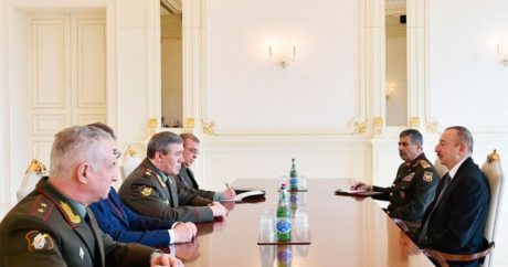 Президент Азербайджана принял начальника Генштаба ВС России