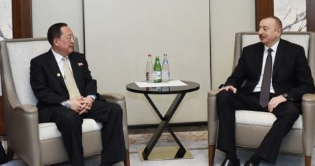 Ильхам Алиев принял главу МИД Северной Кореи
