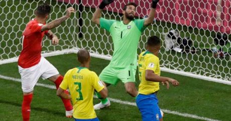 Матч сборных Бразилии и Швейцарии не определил победителя 