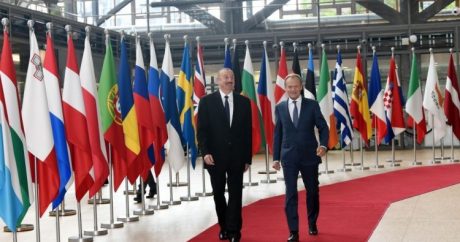 Состоялась встреча президента Азербайджана с главой Совета ЕС