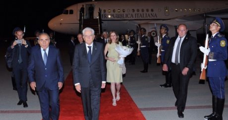 Начался визит президента Италии в Азербайджан