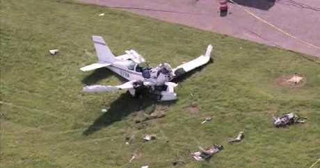 Во Франции разбился легкомоторный самолет, пилот погиб