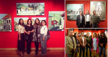 Красота села Сарыбаш в работах азербайджанских художников — ФОТО