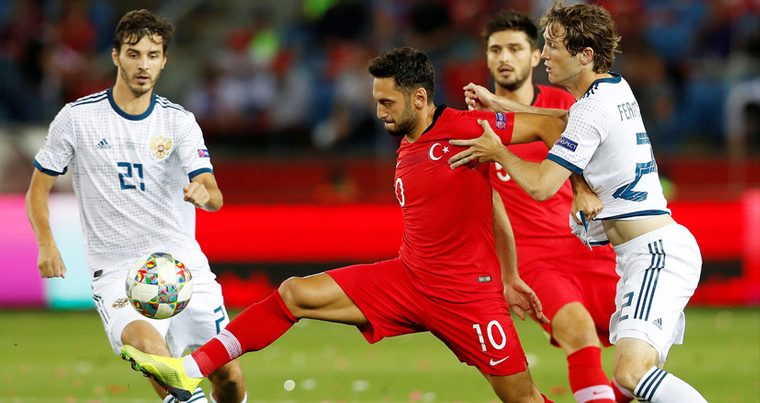 России обыграла Турцию в матче Лиги наций УЕФА