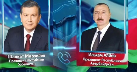 Илхам Алиев поздравил Шавката Мирзиеева с Днем Независимости Узбекистана