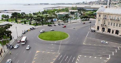 Сегодня на площади «Азнефть» в Баку будет обновлена дорожная разметка