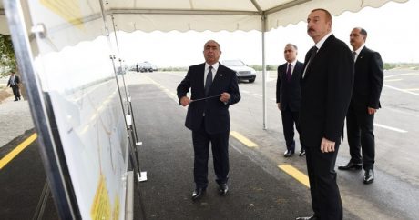Ильхам Алиев открыл автомобильную дорогу Имишли-Отузики-Гарагашлы