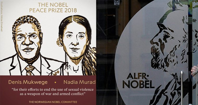 Объявлены лауреаты Нобелевской премии мира 2018