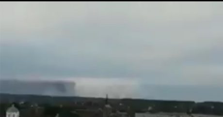 Взрыв на военном складе в Черниговской области Украины 9 октября