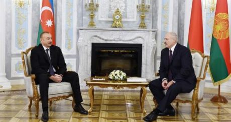 Начался визит президента Ильхама Алиева в Беларусь