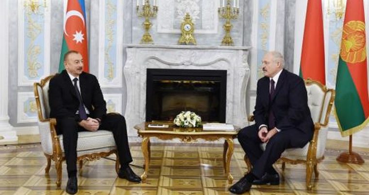 Начался визит президента Ильхама Алиева в Беларусь