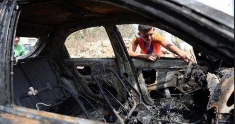 Еврейские поселенцы подожгли автомобиль палестинца