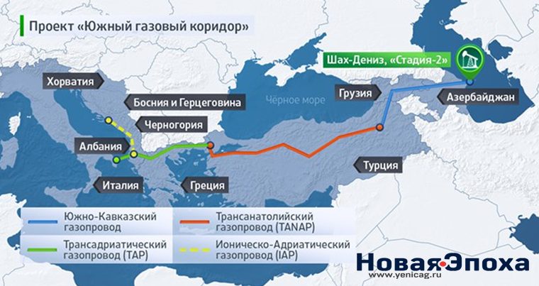 Проект Азербайджана «Южный газовый коридор» гарантирован от санкции