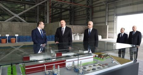 Ильхам Алиев принял участие в открытии нескольких заводов в Сумгайыте
