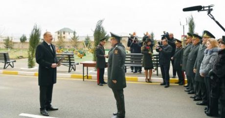 Президент Алиев вручил квартиры группе военнослужащих ВС Азербайджана