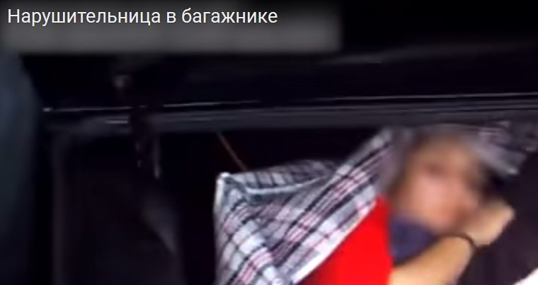 Туркмен пытался провезти в Украину девушку в клетчатом бауле — Видео