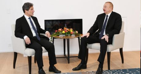 Давос: Ильхам Алиев встретился с вице-президентом «Suez Group»