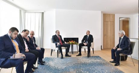 Давос: Ильхам Алиев встретился с премьер-министром Грузии