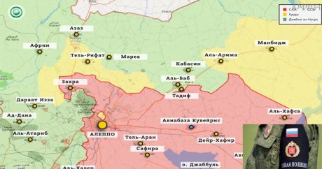 ВП ВС России патрулирует возле Манбиджa, вблизи сирийско-турецкой границы