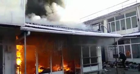 пожар в торговом центре «Birja»
