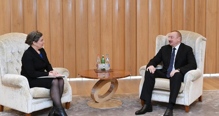 Президент Ильхам Алиев встретился с советником заместителя Госсекретаря США