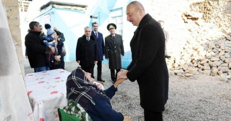 Ильхам Алиев побывал в Шамахе, где произошло землетрясение