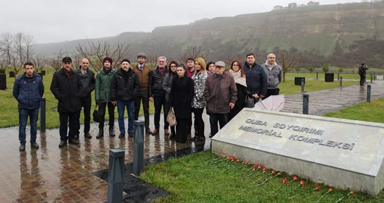 Азербайджанские художники посетили Губинский мемориальный комплекс геноцида – ФОТО