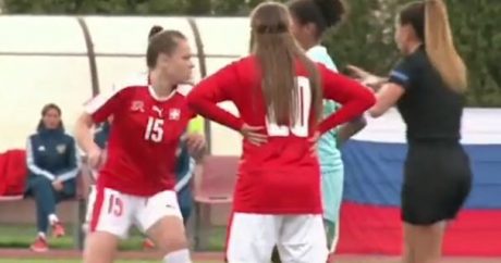 Юные футболистки сборных России и Швейцарии устроили драку