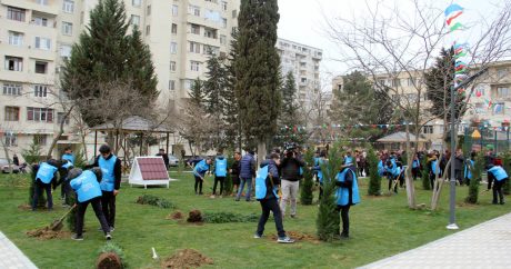 В рамках проекта «Наш двор» жителям Баку передан очередной благоустроенный двор