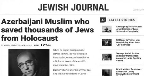 Jewish Journal написал об азербайджанце, спасшем тысячи евреев от Холокоста