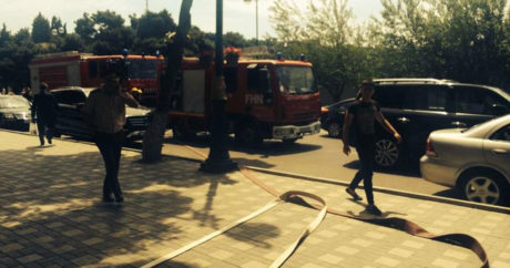 В Баку произошел крупный пожар