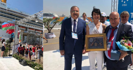 На Универсиаде — 2019 в Неаполе подняли азербайджанский флаг