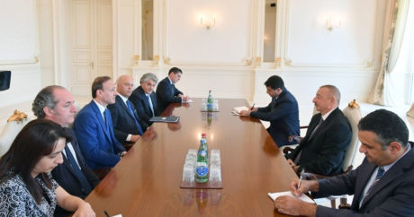 Президент Ильхам Алиев принял итальянскую делегацию