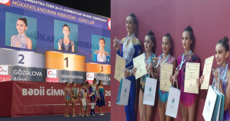 Награждены победители Чемпионата Азербайджана и Баку по художественной гимнастике в упражнениях со скакалкой и мячом