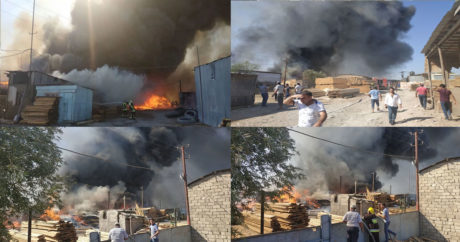 Пожар на рынке в Баку — ОБНОВЛЕНО — ФОТО/ВИДЕО