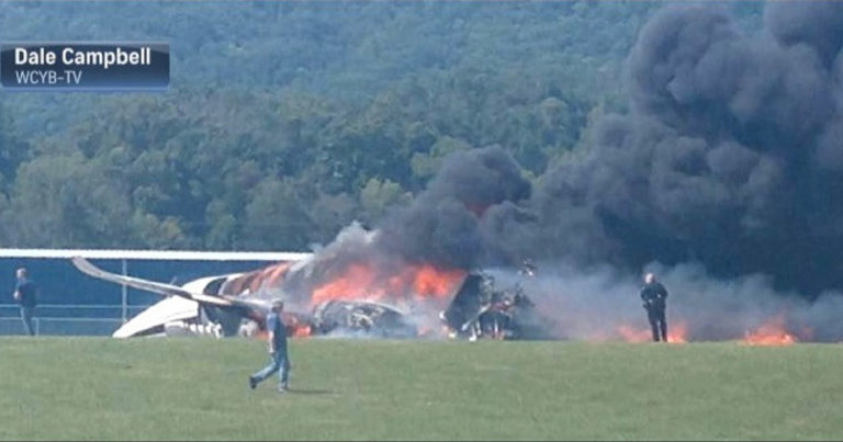 При крушении самолёта в США пострадал чемпион автогонок NASCAR