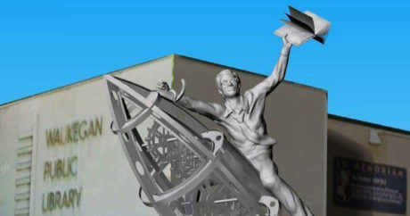 В США открыли статую Рэя Брэдбери